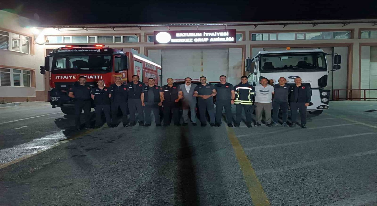 Erzurumdan Hataya itfaiye desteği