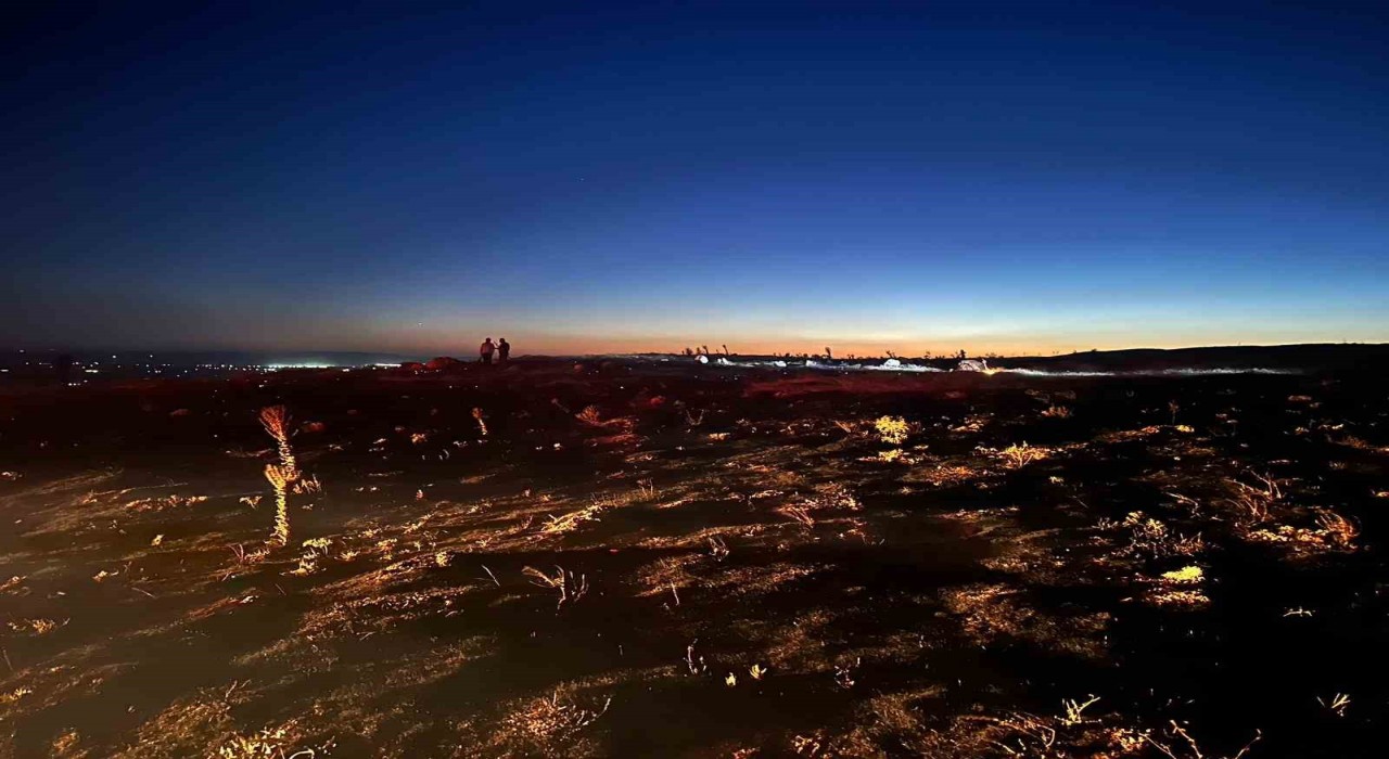 Eskişehirde çıkan yangın ormana sıçramadan söndürüldü