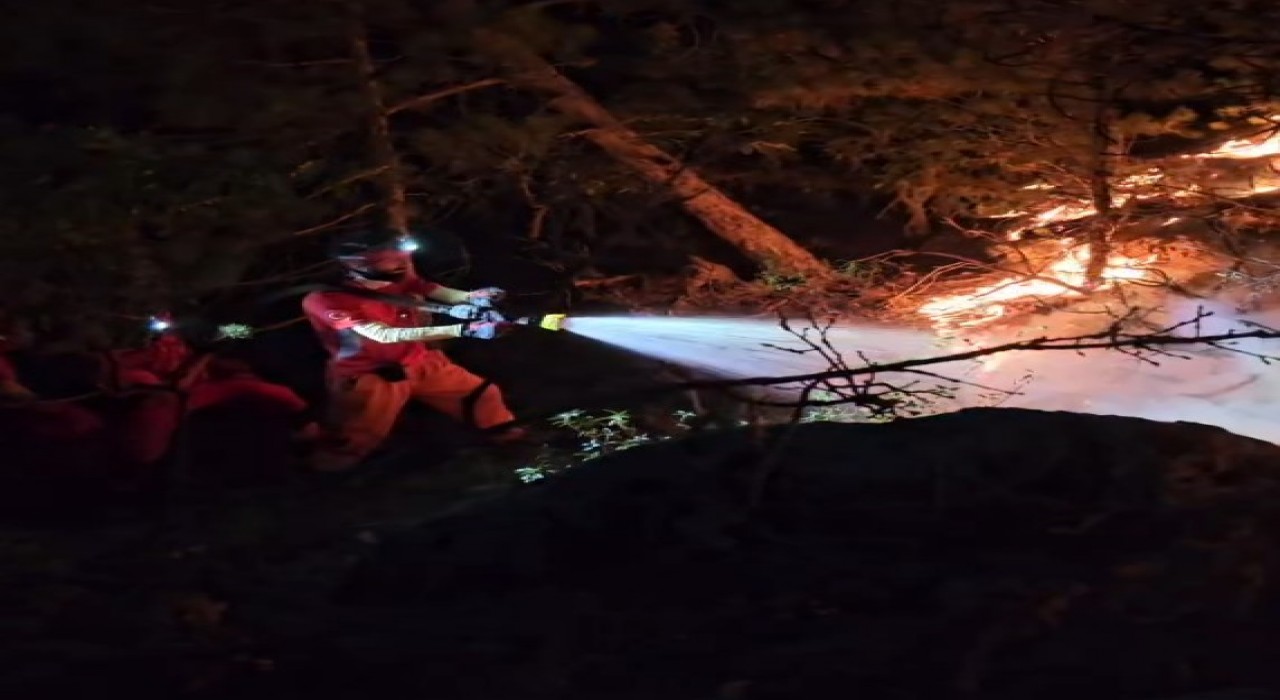 Eskişehirde orman yangınına karadan müdahale sürüyor