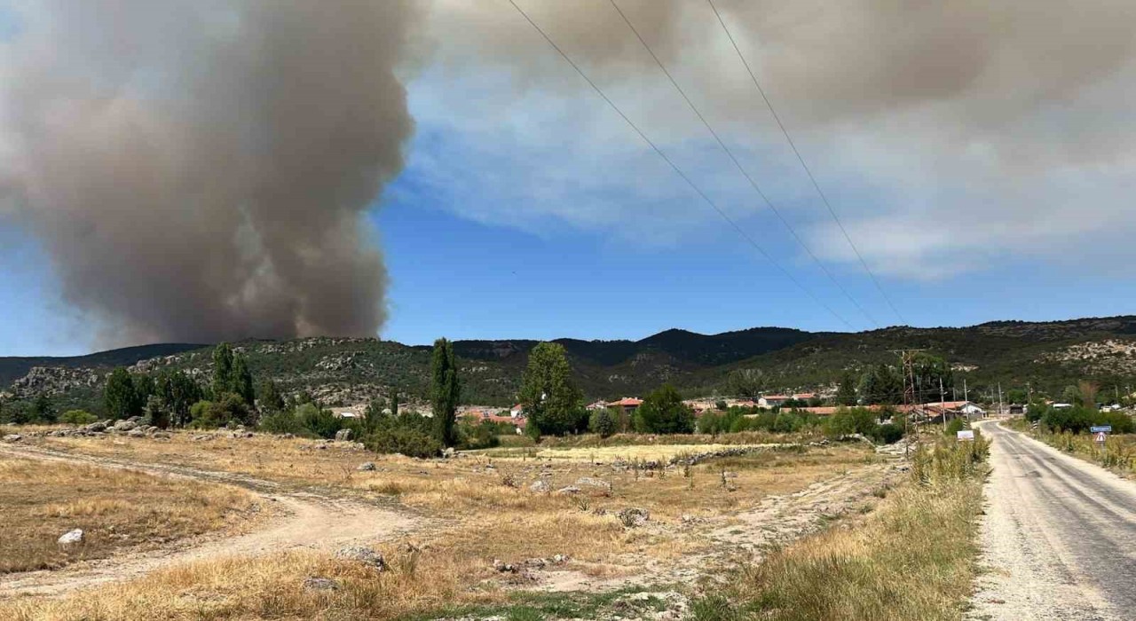 Eskişehirdeki yangının sıçramasına karşı Afyonkarahisarda önlem alındı