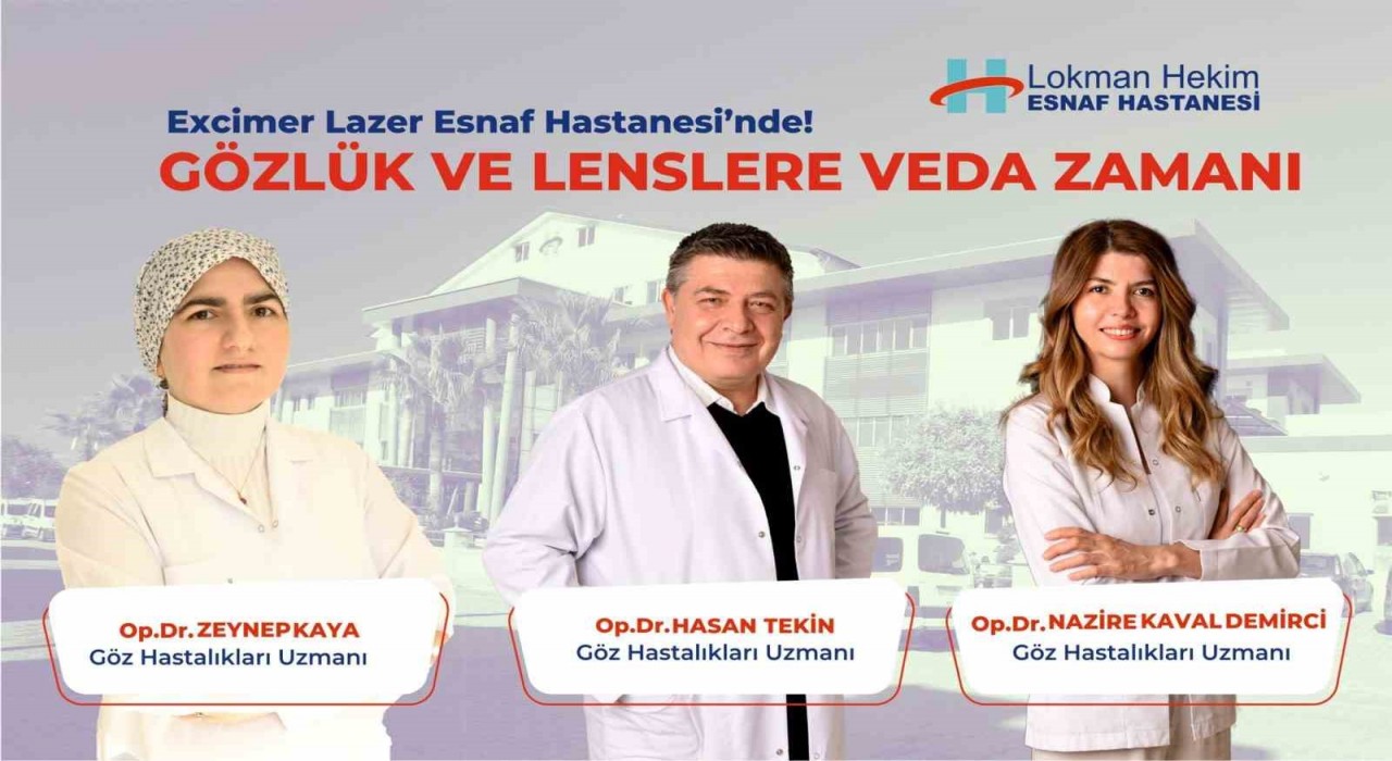 Esnaf Hastanesinde gözlük ve lenslere veda