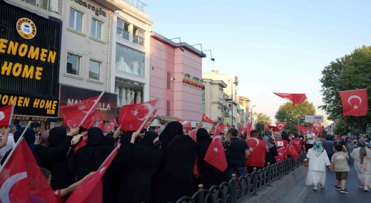 Fatihte 15 Temmuz Demokrasi ve Milli Birlik Gününde Zaferin Adı Türkiye etkinliği
