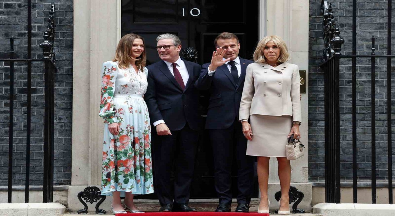 Fransa Cumhurbaşkanı Macron ile İngiltere Başbakanı Starmer ile görüştü