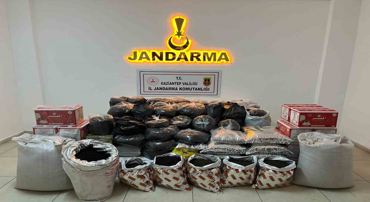 Gaziantepte 300 kilo kaçak çay ele geçirildi