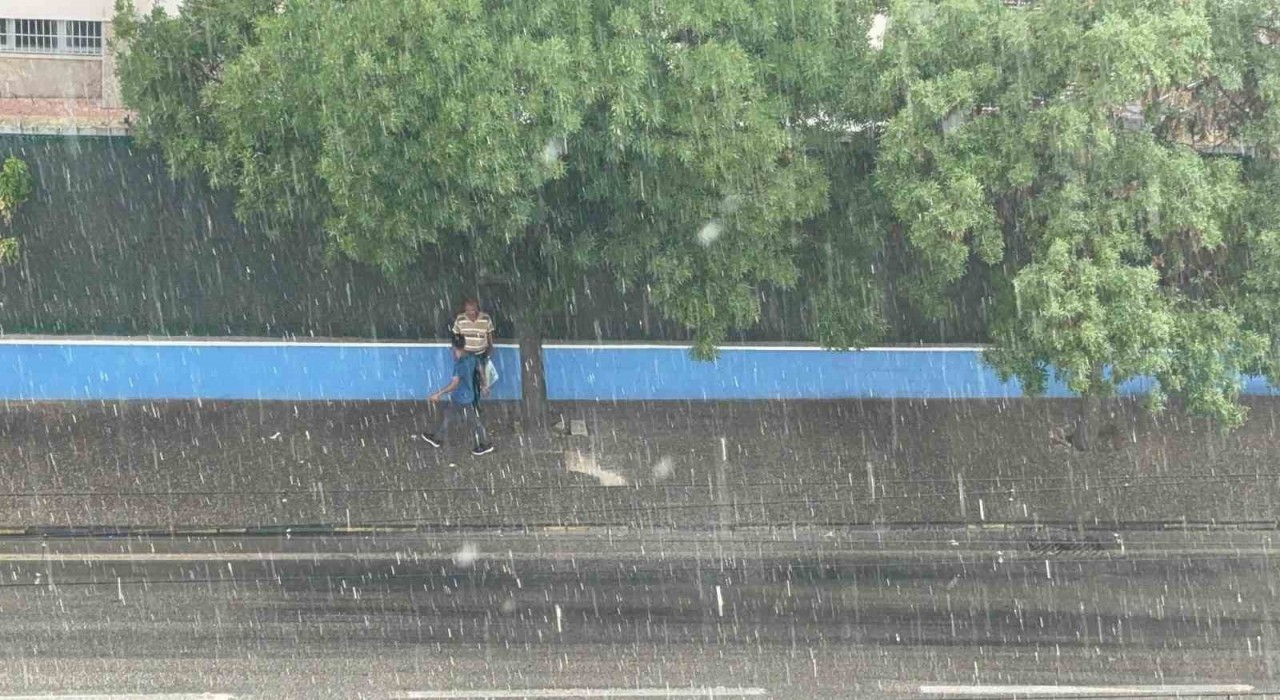 Gaziantepte sağanak ve dolu