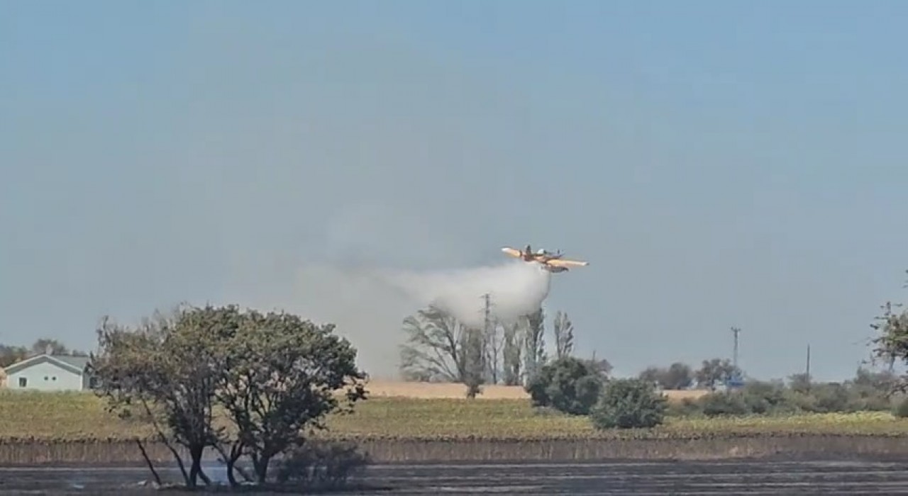 Geliboluda tarım arazisinde çıkan yangın kontrol altına alındı