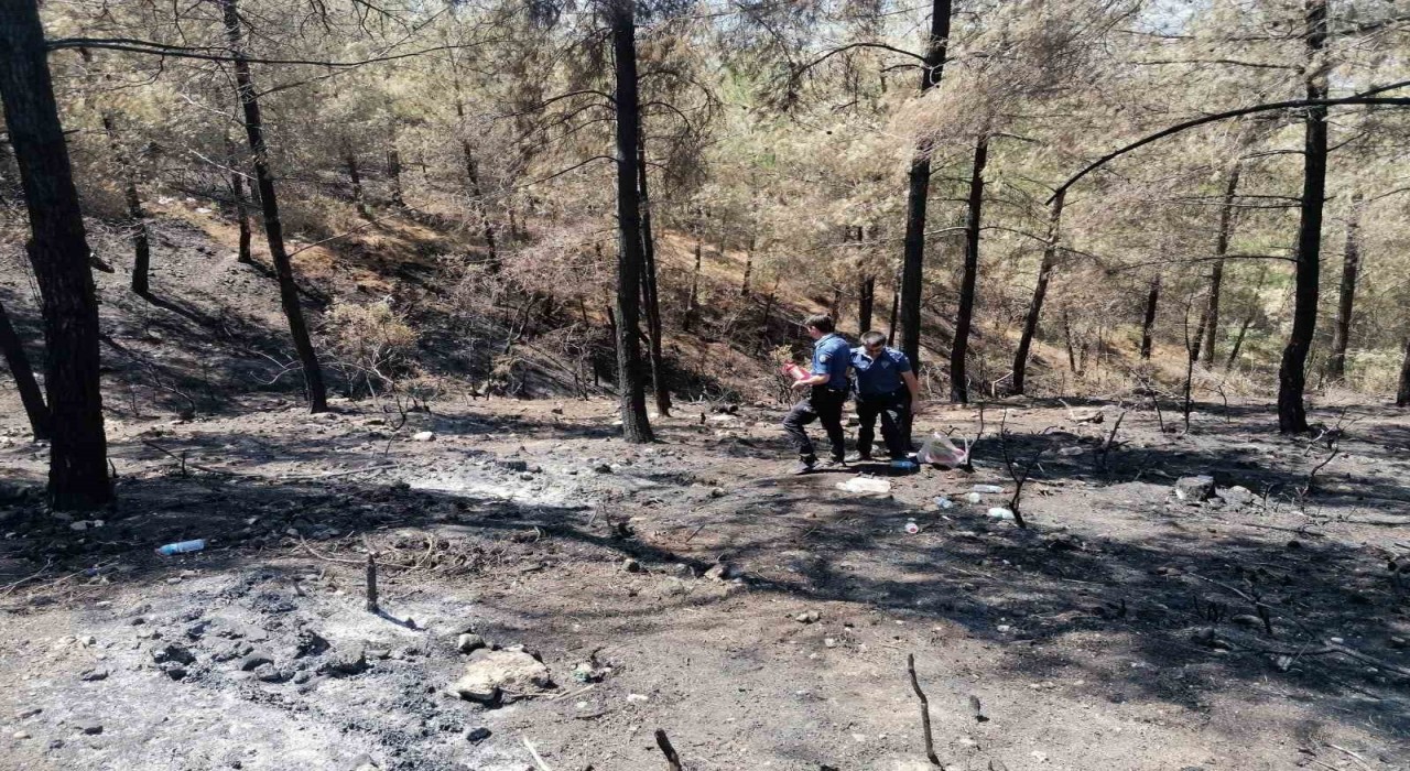 Geyvede 5 gün sonra aynı nokta yeniden alevlendi: Yangına ilk müdahaleyi polisler yaptı