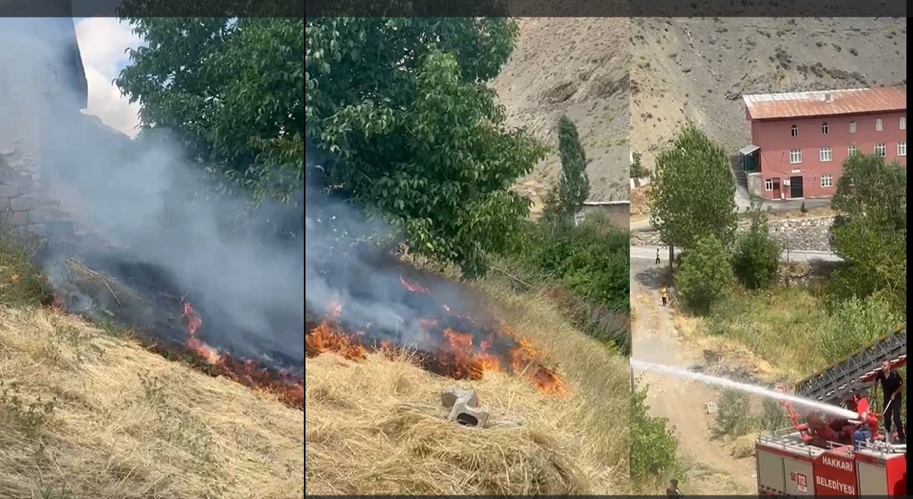 Hakkaride bir ayda 53 yangına müdahale edildi