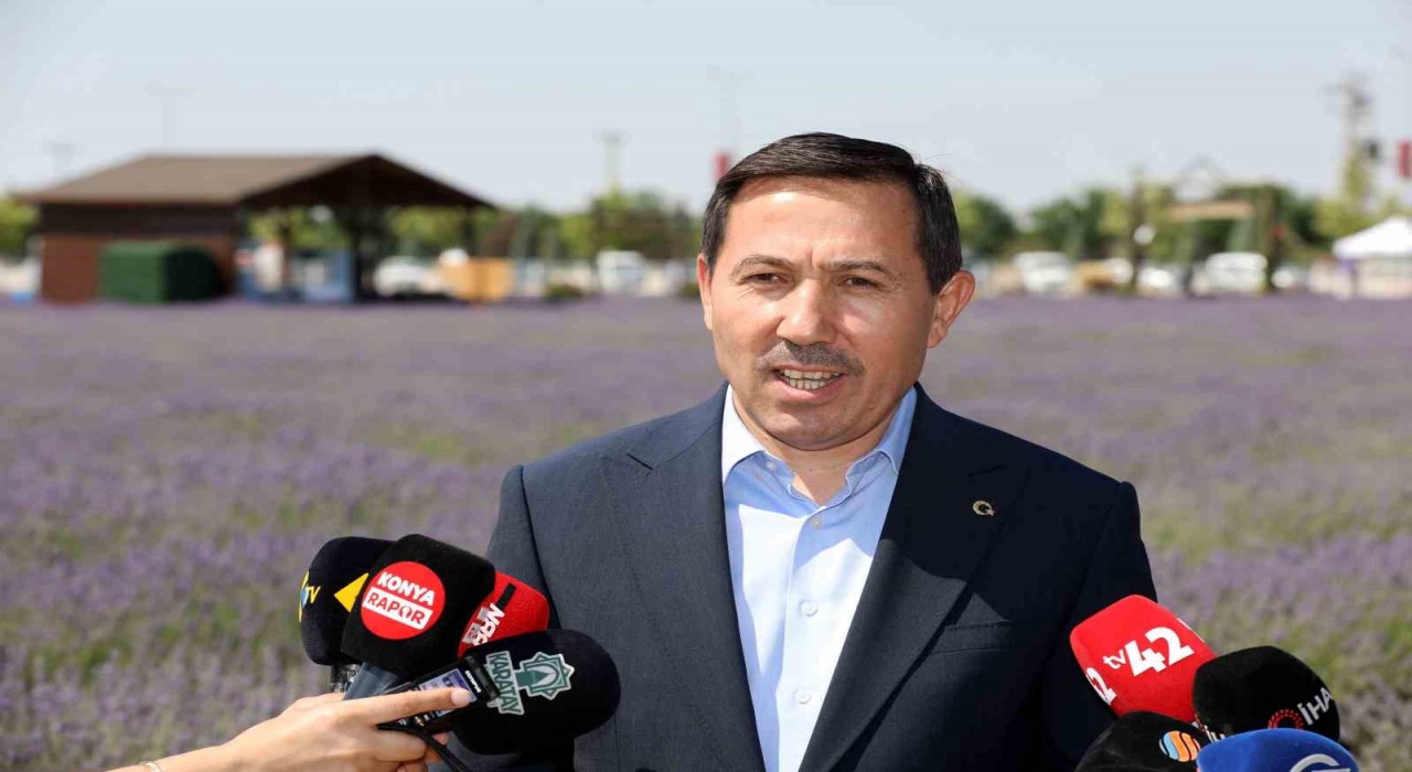 Hasan Kılca, Karatay Lavanta Bahçesinde Konya basınıyla buluştu