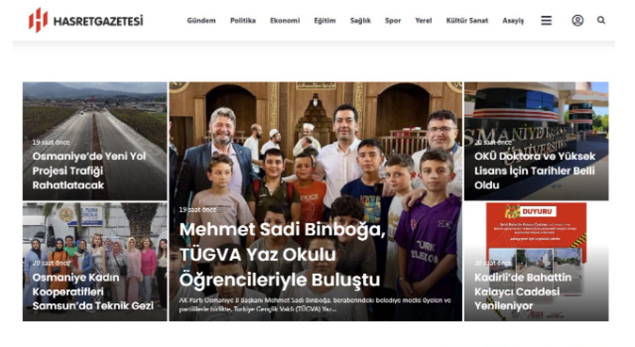 Hasret Gazetesi ile Osmaniye Gündemini Yakala