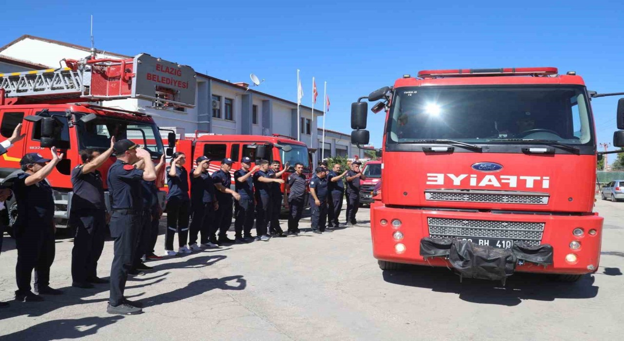 Hataydaki orman yangınına Elazığ Belediyesinden destek