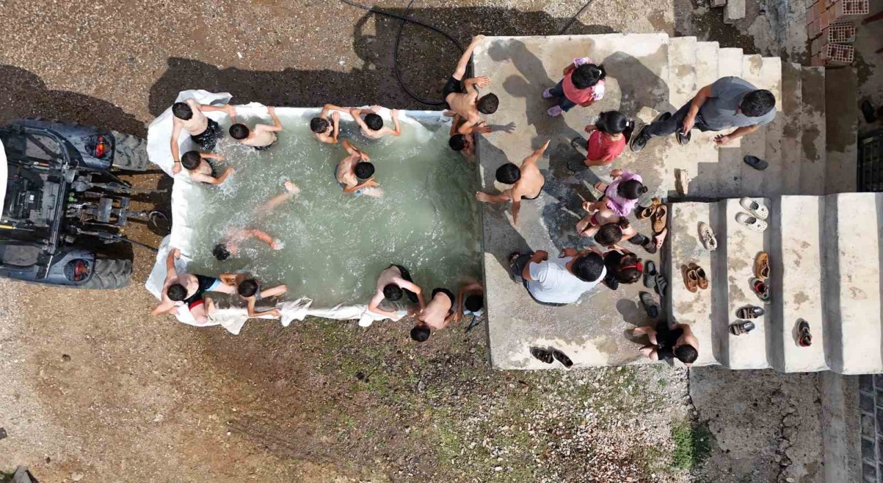 Havuz yoksa römork var: Diyarbakırda yaz neşesi kendi imkanlarıyla geldi