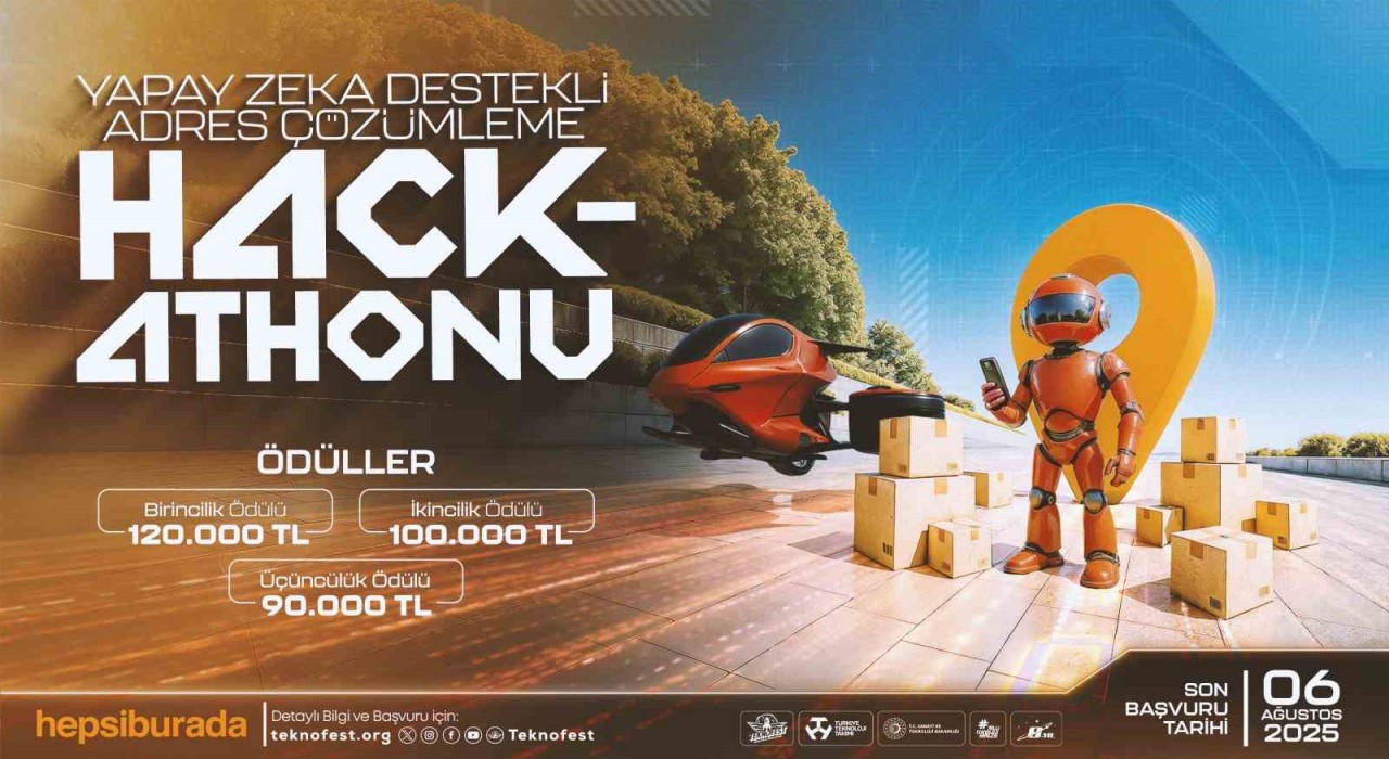 Hepsiburadanın TEKNOFEST Yapay Zeka Destekli Adres Çözümleme Hackathonu için başvurular başladı