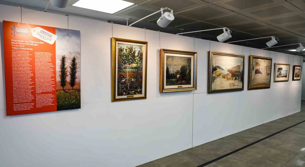 Hocalar ve Öğrenciler başlıklı seçki Türkiye İş Bankası Milas Şubesinde sergilendi