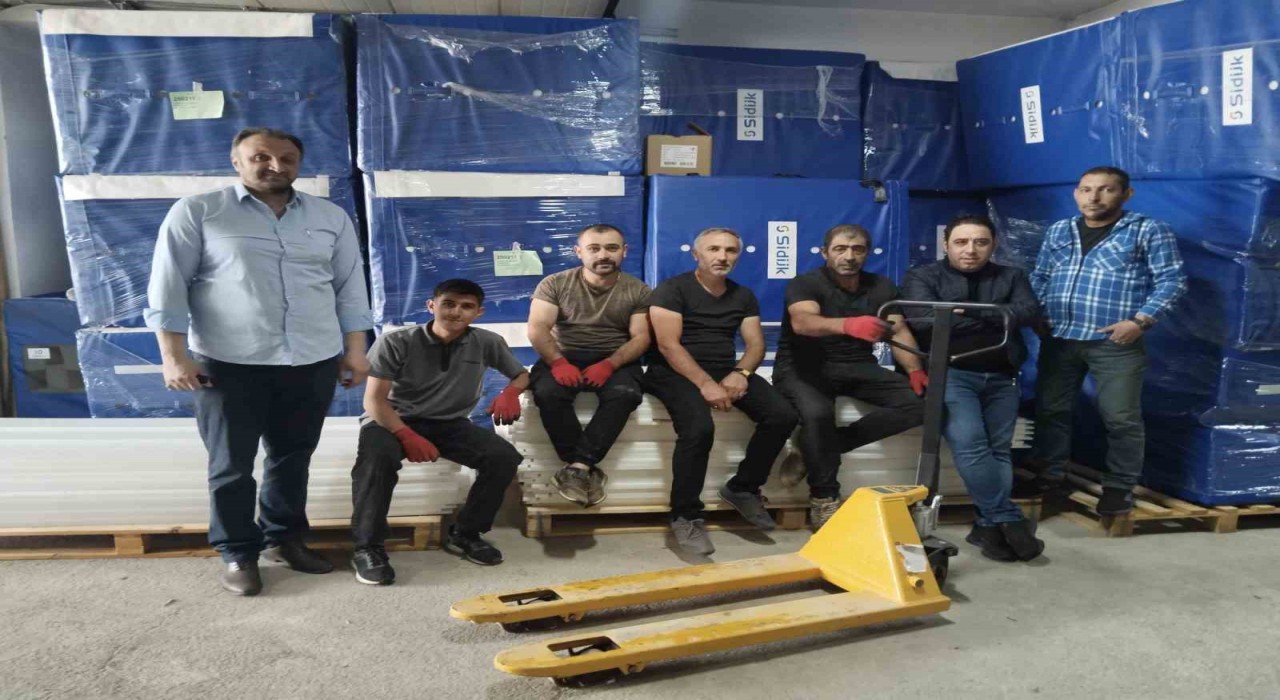 Hollandadan alınan minderler Erzuruma ulaştı