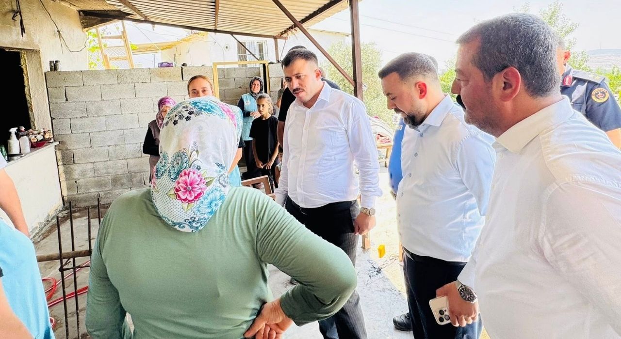 İlçe Protokolü, Yangın Mağdurlarını Yalnız Bırakmadı