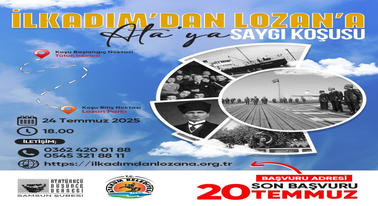 İlkadımdan Lozana Ataya saygı koşusu