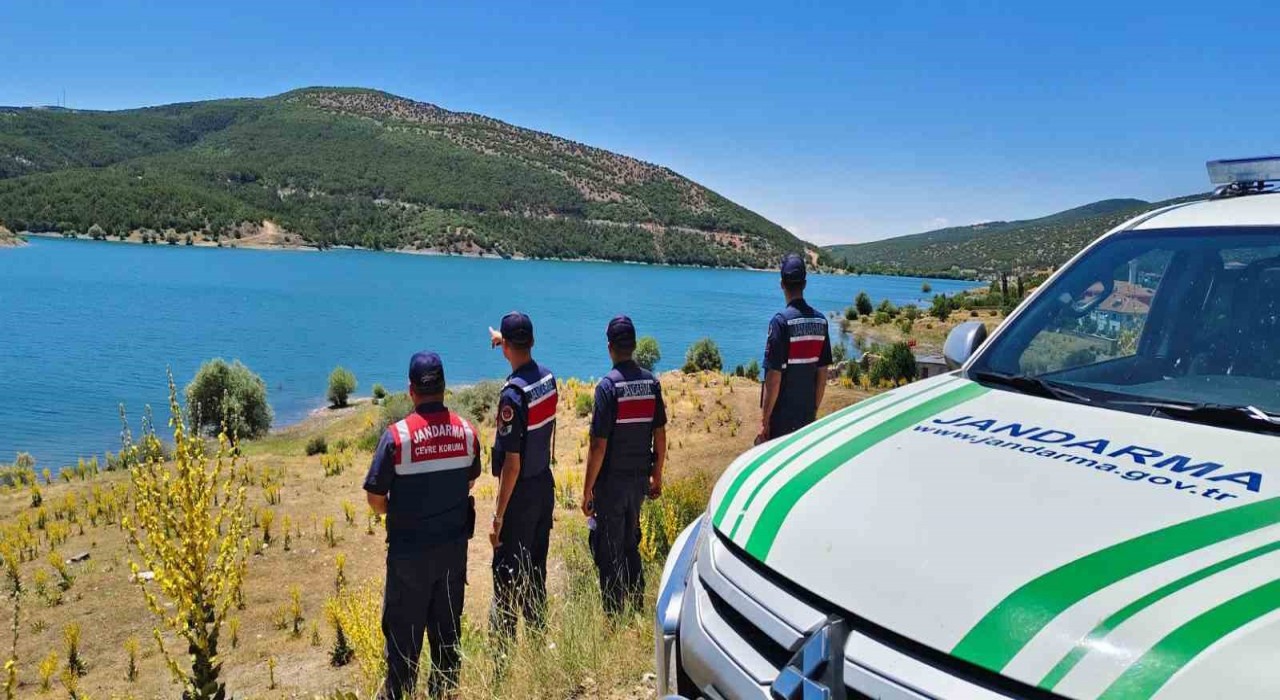 Jandarma ekipleri Çayıralanda baraj denetimi yaptı