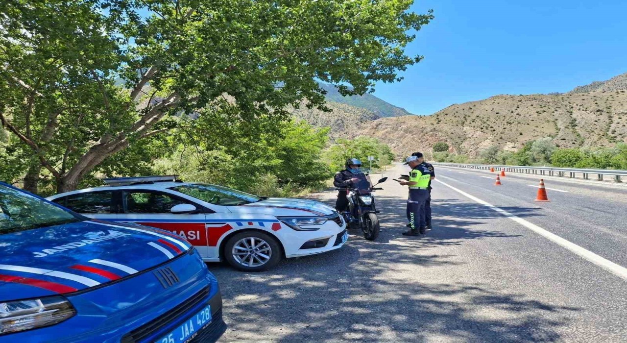 Jandarmadan Erzurumda bir ayda 18 bin 305 araç kontrolü