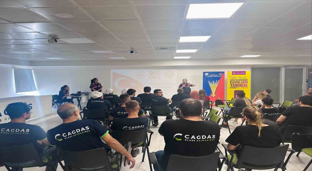 Jandarmadan Kuyucakta işçilere bilgilendirme