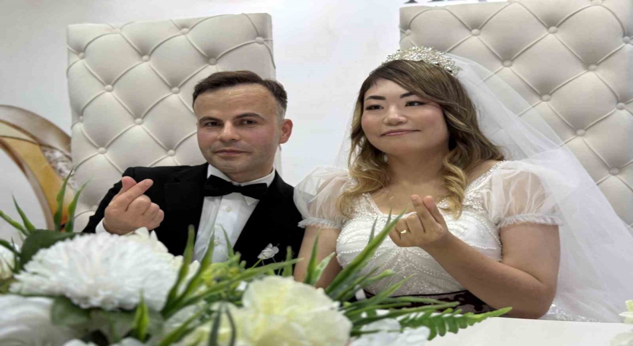 Japonyadan Düzceye gelin geldi: 13 bin kilometrelik aşk