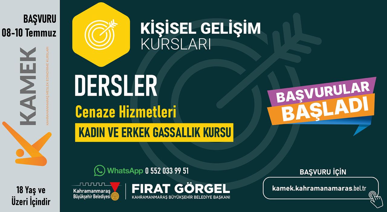 Kahramanmaraş’ta Gassallık Kursu Başlıyor