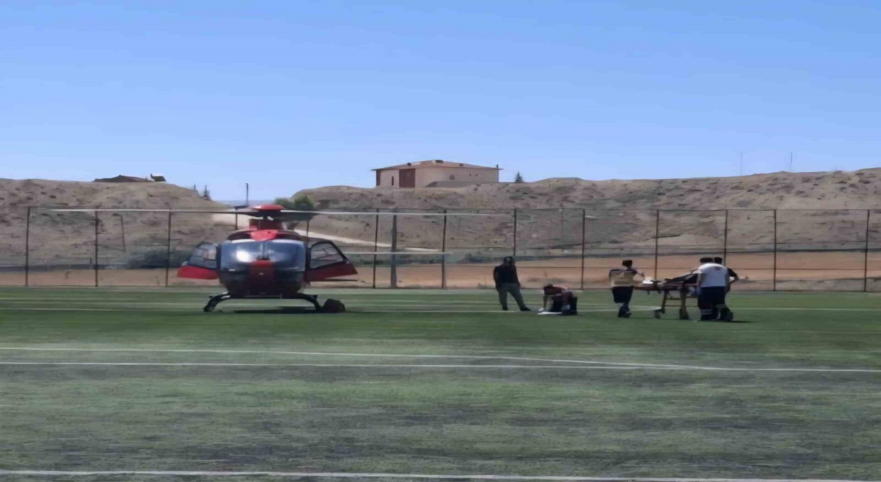 Kalp krizi geçiren hasta hava ambulansı ile Malatyaya sevk edildi