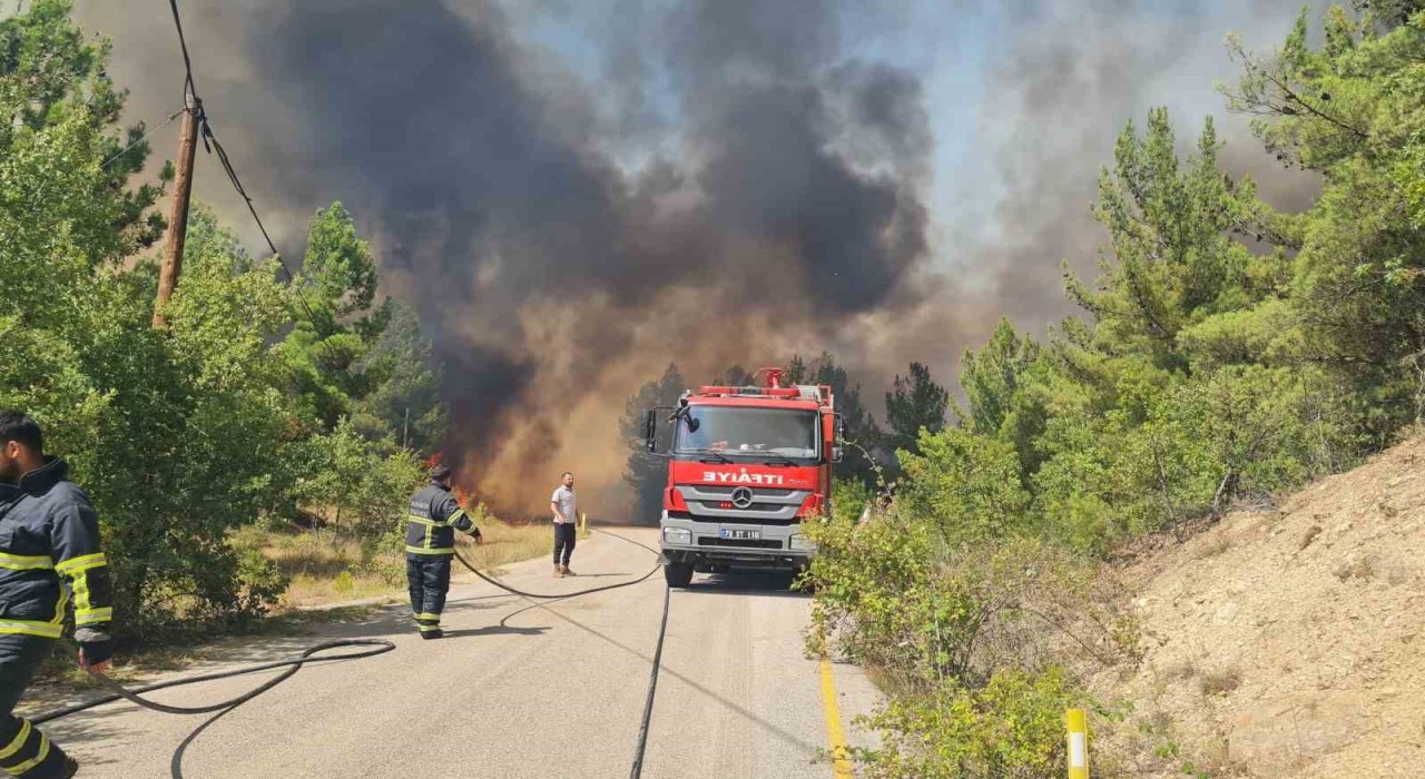 Karabükte orman yangınında iki mahalle tahliye edildi