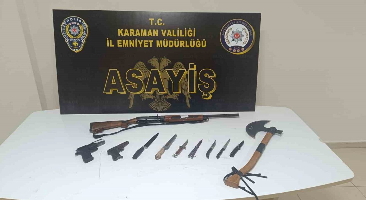 Karamanda aranan 8 kişi tutuklandı