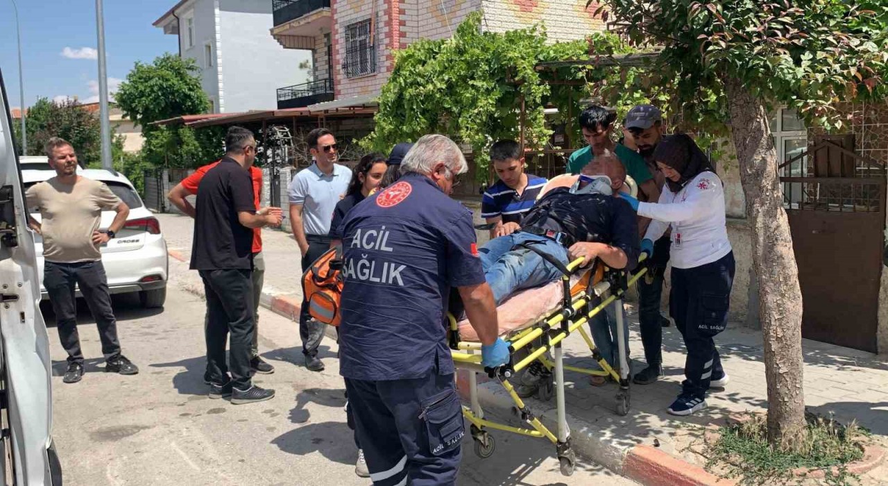 Karamanda elektrik akımına kapılan şahıs ölümden döndü