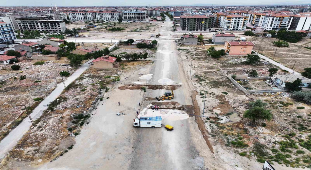 Karatayda iki cadde birbirine bağlanıyor