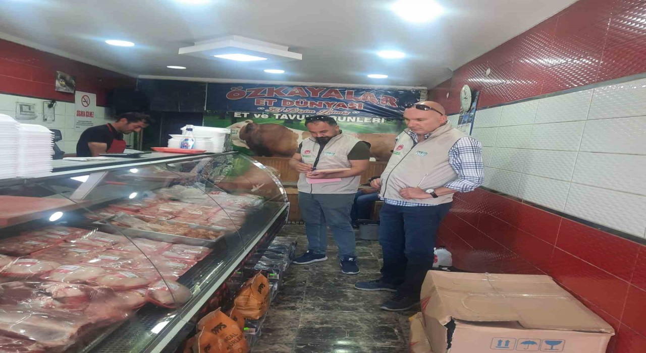 Karsta kasap ve şarküteriler denetlendi
