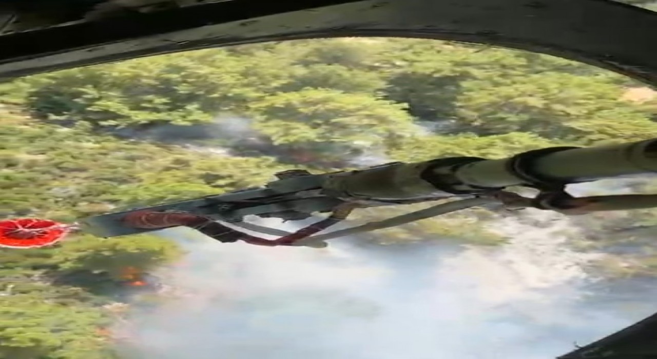 Kaşta orman yangını