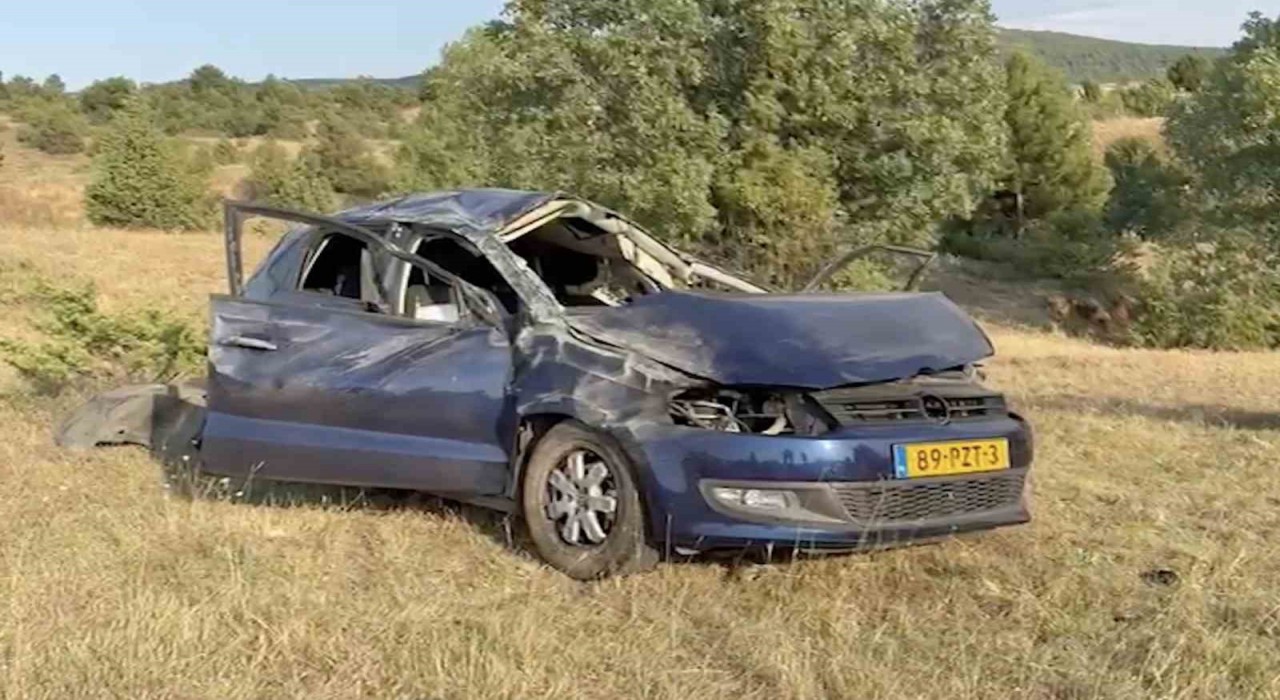 Kastamonuda otomobil şarampole yuvarlandı: 1 ölü