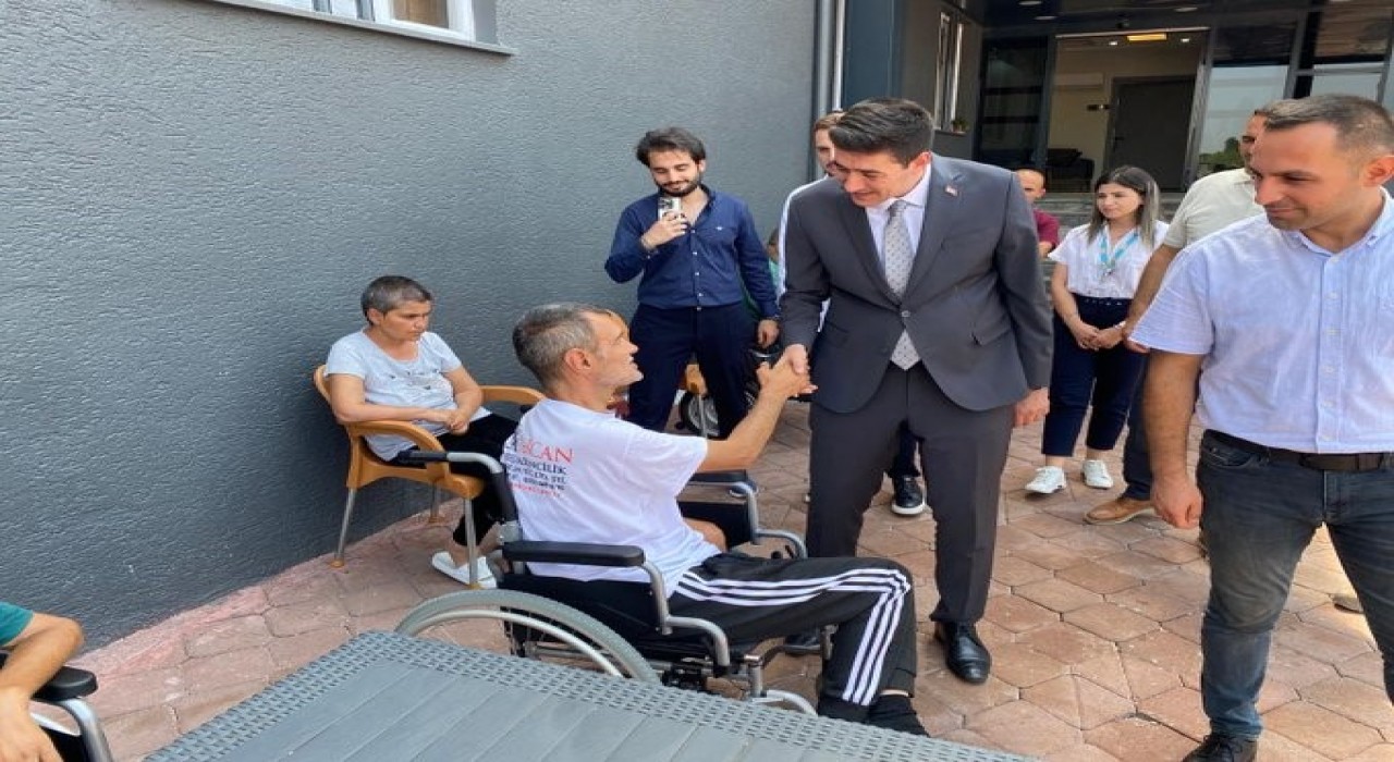 Kaymakam Erdoğandan özel bakım merkezlerine ziyaret
