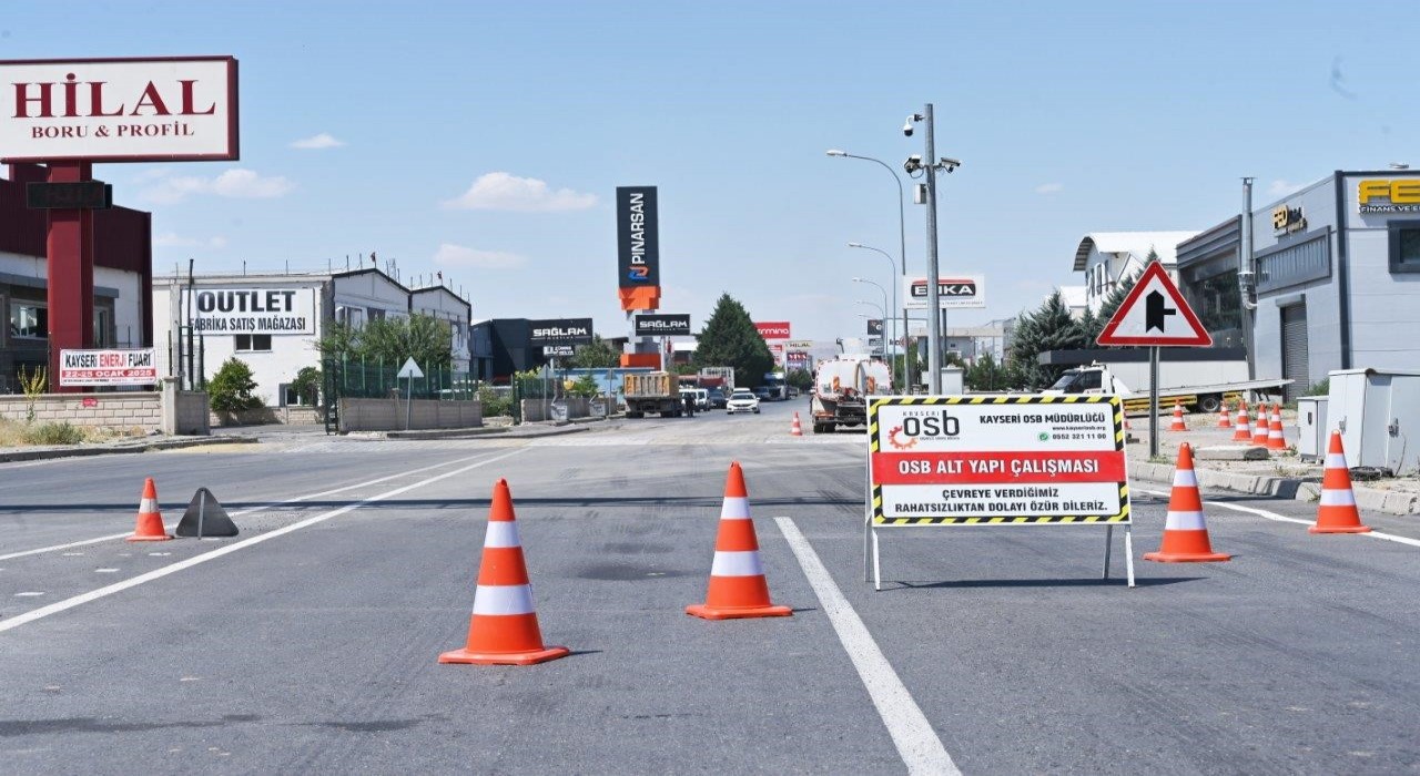 Kayseri OSBde 2025 asfalt sezonu açıldı