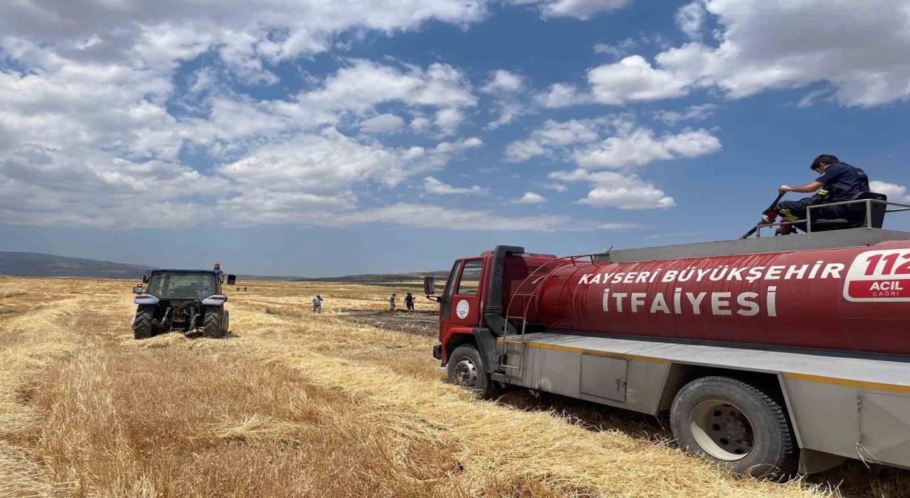 Kayseri Tomarzada 2 günde 4 ekili arazide yangın çıktı