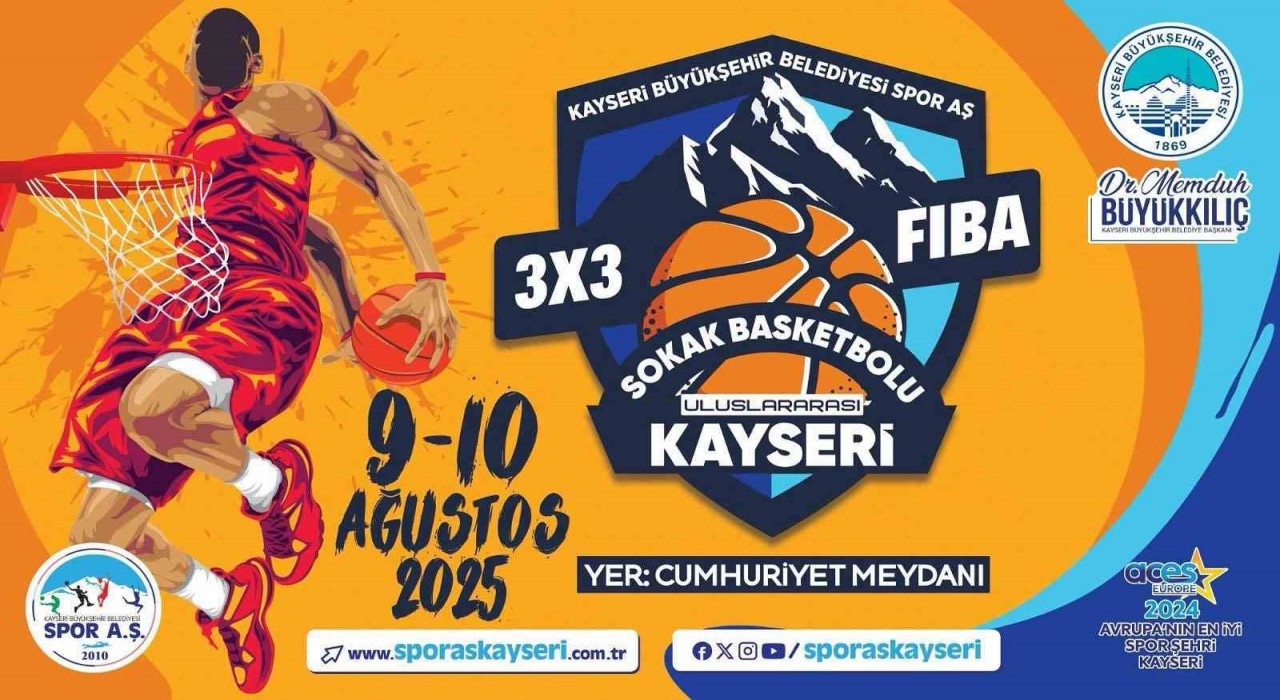 Kayseride sokak basketbolu heyecanı yaşanacak