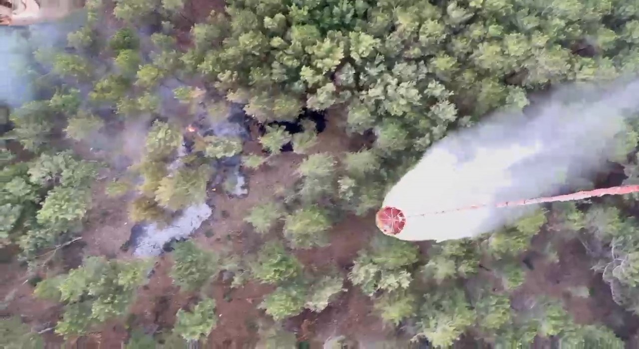 Kazdağlarında çıkan orman yangını kısa sürede kontrol altına alındı