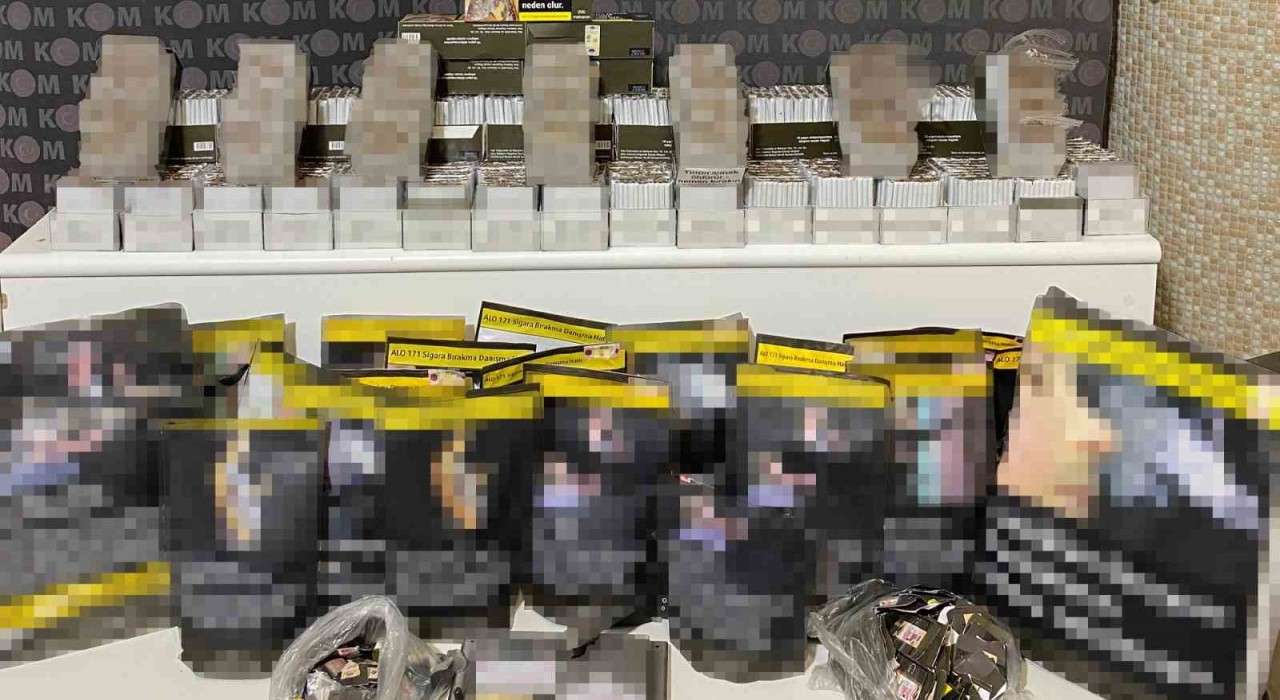 Kırıkkalede kaçak tütün operasyonu: Binlerce makaron ele geçirildi