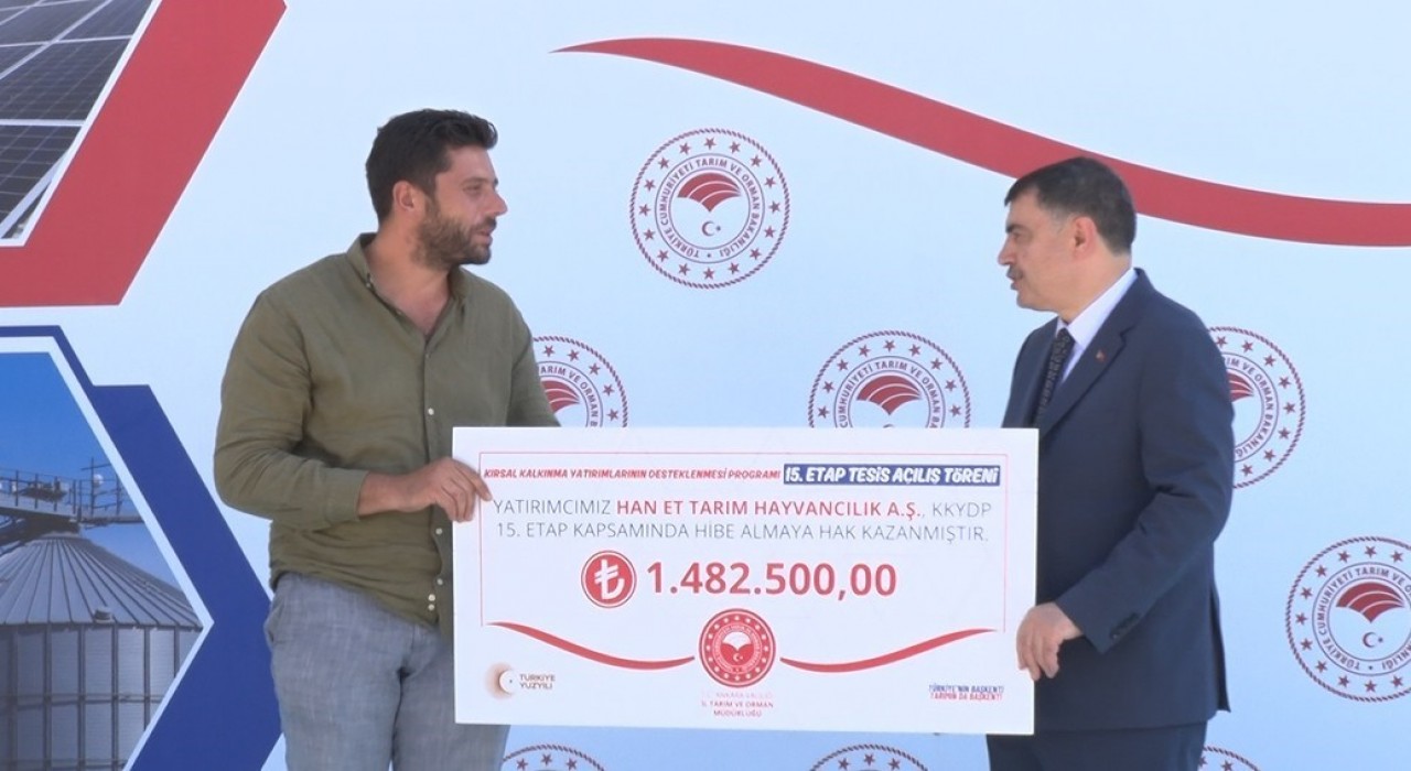 Kırsal Kalkınma Yatırımlarının Desteklenmesi Programı kapsamında tamamlanan tesislerin açılışı gerçekleşti