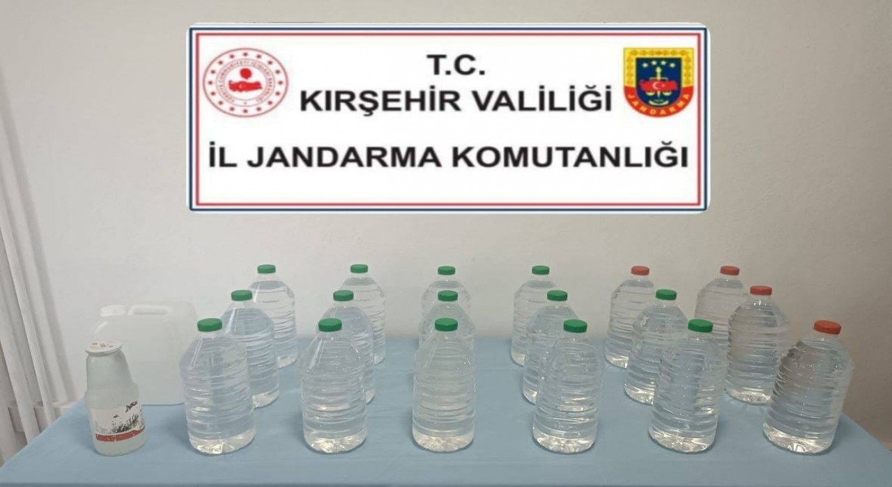 Kırşehirde kaçak alkol operasyonu