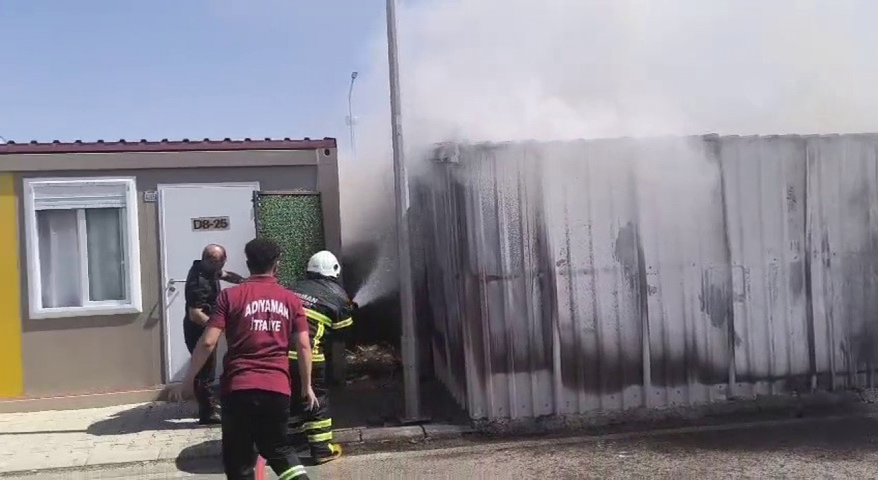 Konteyner kentte korkutan yangın