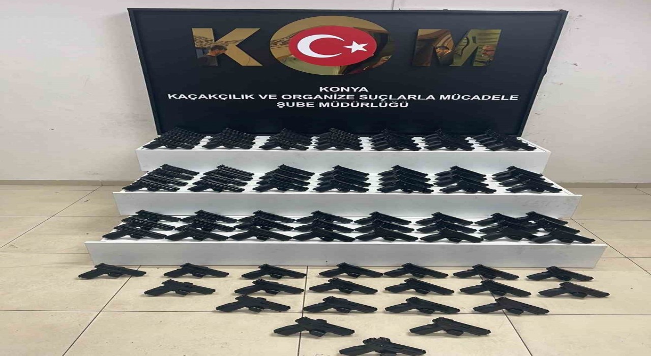Konyada silah ve kaçak sigara operasyonu