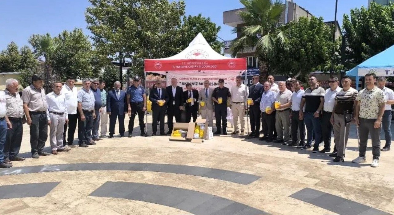 Köşkte Akdeniz Meyve Sineği Tuzağı dağıtım töreni yapıldı