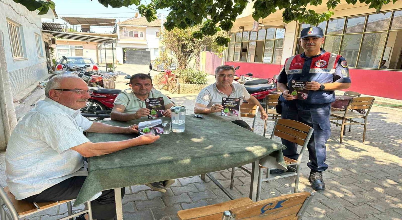 Köşkte vatandaşlar yangınlara karşı uyarıldı