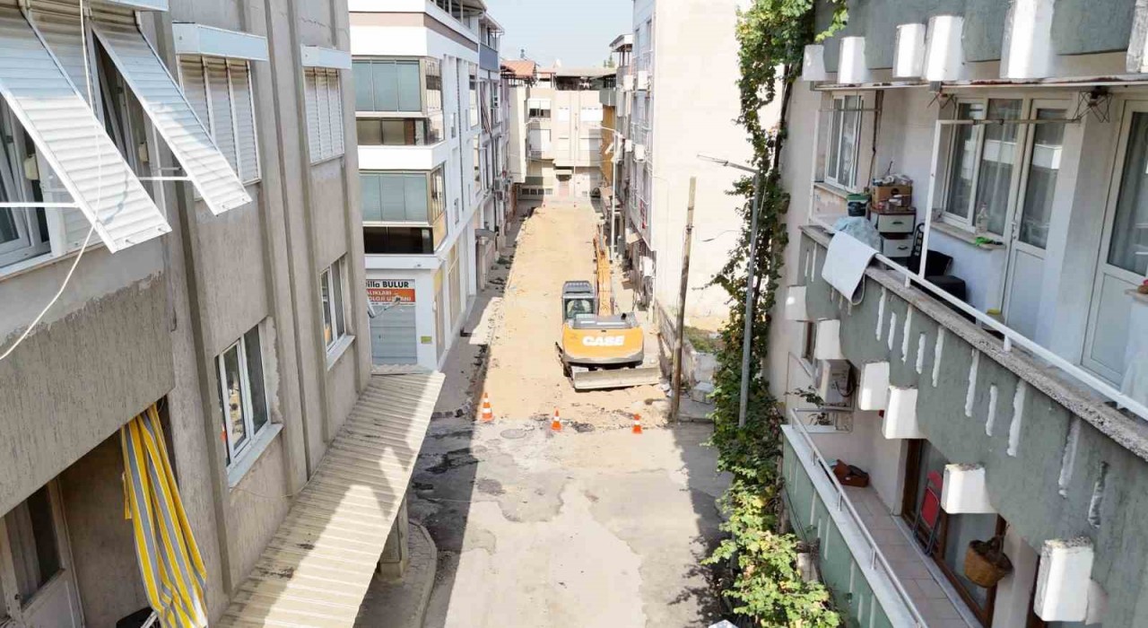 Kurtuluşta yol çalışmaları başladı