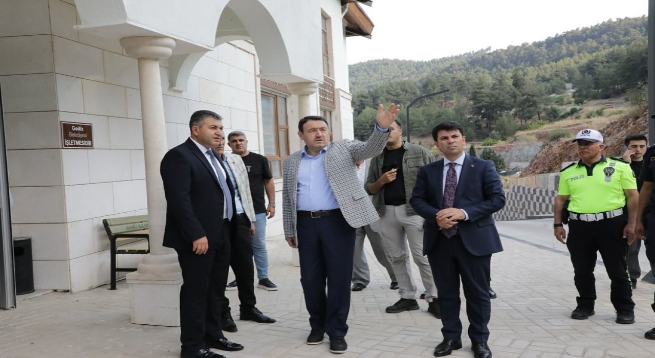 Kütahya Valisi Işın, Gediz Ilıca Termal Tesislerinde incelemelerde bulundu