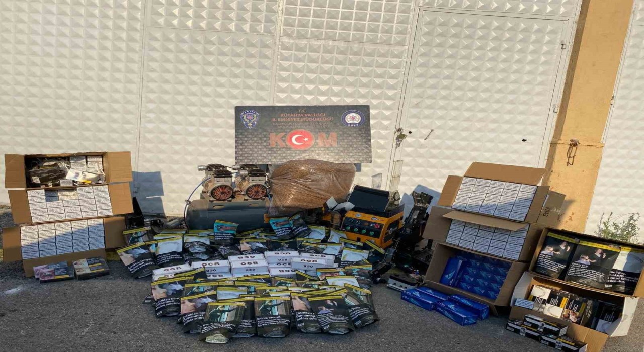 Kütahyada kaçak tütün operasyonu: 1 gözaltı