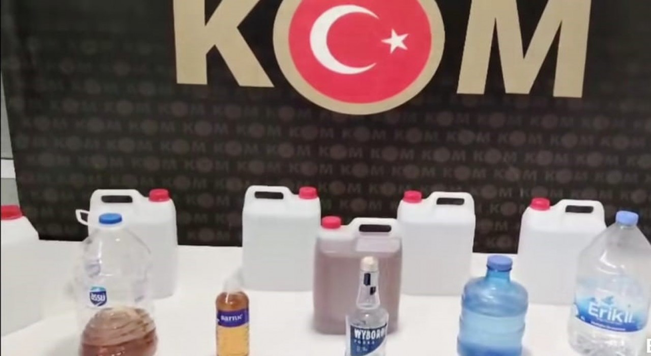 Kütahyada sahte içki operasyonu, 50 litre alkol ele geçirildi